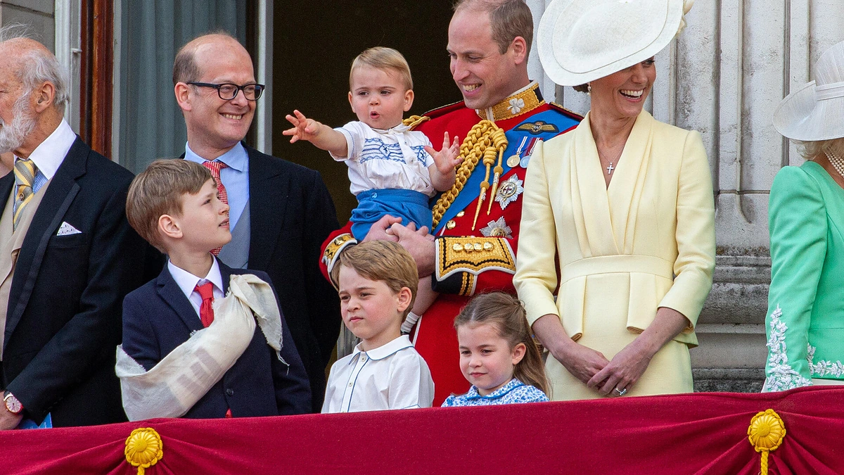 Princas Williamas, princas Louisas, hercogienė Catherine, princas George'as ir princesė Charlotte/Vida Press nuotr.