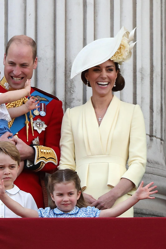 Princas Williamas, princas Louisas, hercogienė Catherine, princas George'as ir princesė Charlotte/Vida Press nuotr.