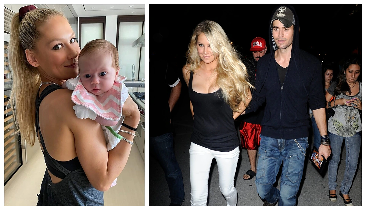 Anna Kournikova su dukra ir Enrigue Iglesias/ Socialinių tinklų ir Vida press nuotr.