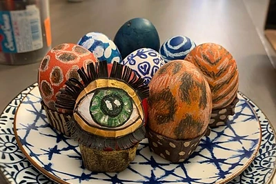 Viktorijos Jakučinskaitės margučiai/ Asmeninio albumo nuotr.