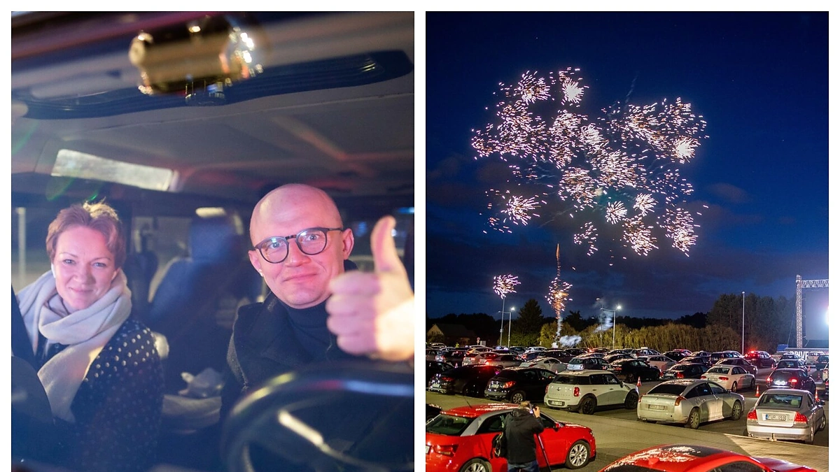 „ŽMONĖS Cinema drive-in“ kino seansas/Irmanto Gelūno/„ŽMONĖS Foto“ nuotr.