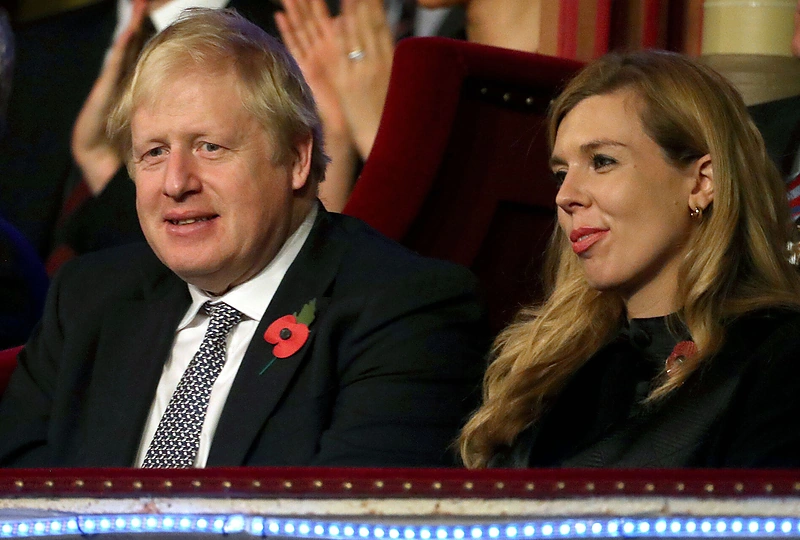 Borisas Johnsonas ir Carrie Symonds/ SCANPIX nuotr.