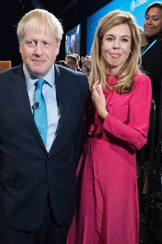 Borisas Johnsonas su sužadėtine Carrie Symonds/ SCANPIX nuotr.