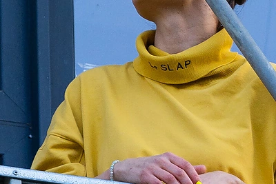 Jurgos Šeduikytės koncertas iš balkono/Kipro Štreimikio nuotr.