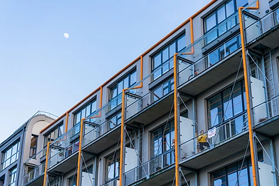 Jurgos Šeduikytės koncertas iš balkono/Kipro Štreimikio nuotr.