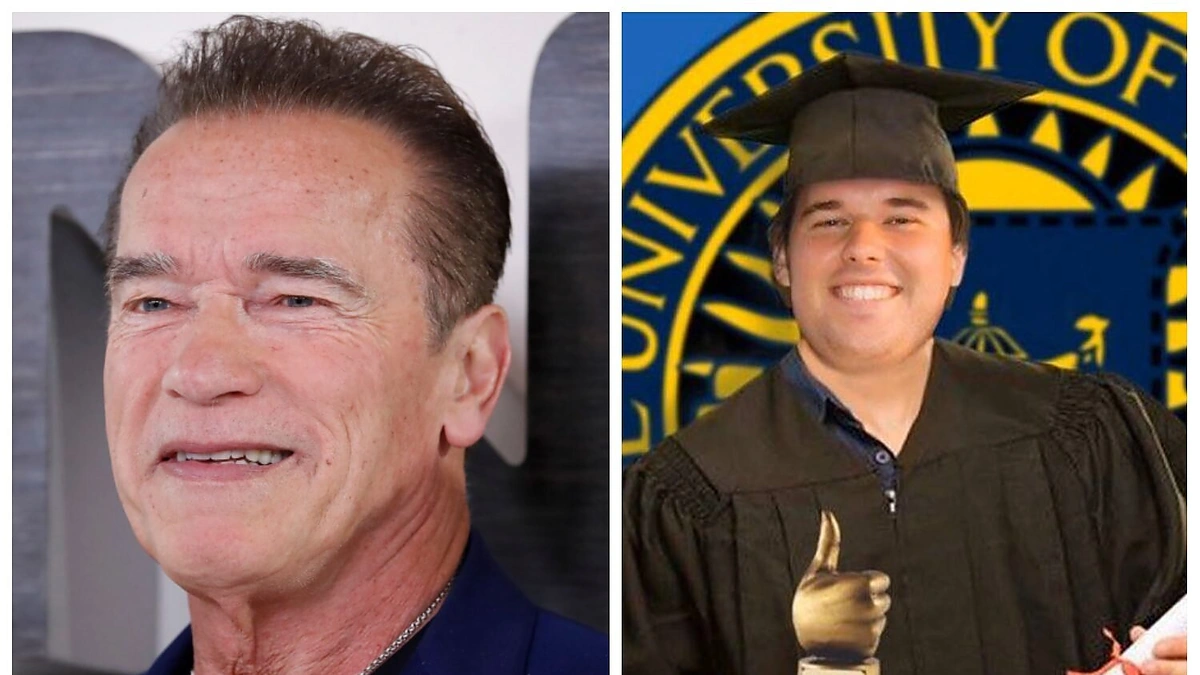 Arnoldas Schwarzeneggeris ir sūnus Christopheris/„SCANPIX“ ir socialinių tinklų nuotr.