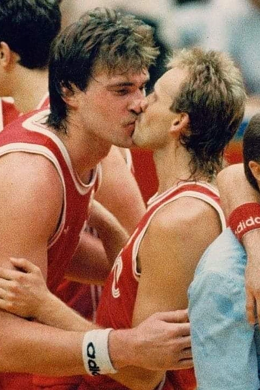 Arvydas Sabonis ir Rimas Kurtinaitis / Kęstas Rimkus nuotr.