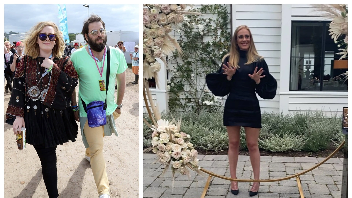 Simonas Konecki ir Adele/ Vida press ir socialinių tinklų nuotr.