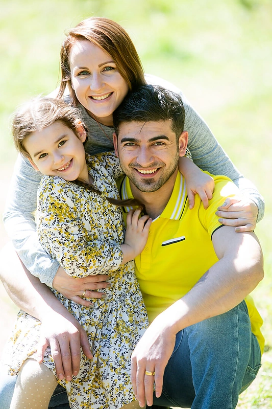 Seydi Kartalli su žmona Milda ir dukra Maria.