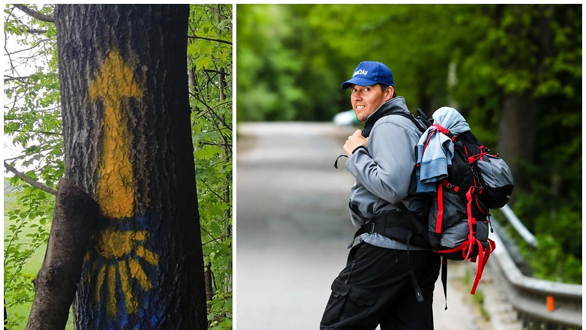 Naurimas Zaveckas per Lietuvą keliauja piligrimų keliu/Teodoro Biliūno/„ŽMONĖS Foto“ nuotr.