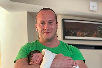 Andrius Pauliukevičius su dukra/Asmeninio archyvo nuotr.