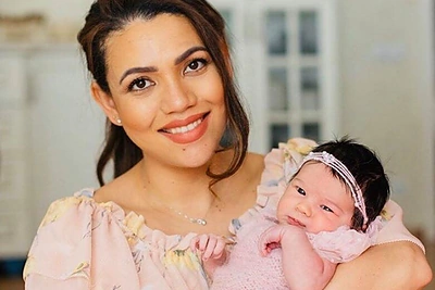 Ilka Adams su dukra/Asmeninio archyvo nuotr.