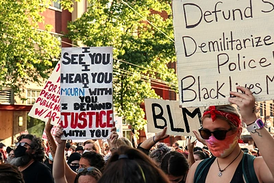 Protestai dėl George'o Floydo mirties/Vida Press nuotr.