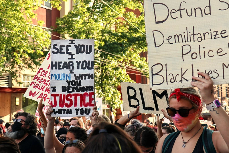 Protestai dėl George'o Floydo mirties/Vida Press nuotr.