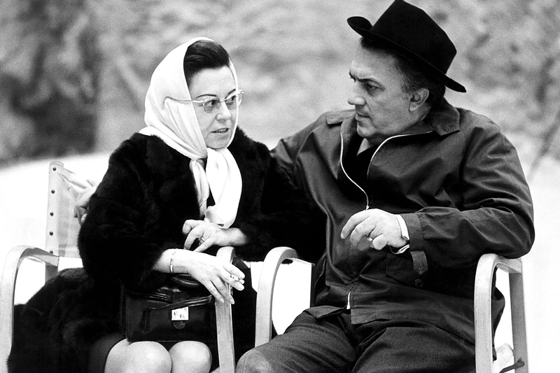 Giulietta Masina ir Federico Fellini/Vida Press nuotr.