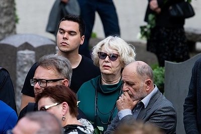 Aktorius Gediminas Girdvainis išlydėtas į paskutiniąją kelionę/ Irmanto Gelūno „ŽMONĖS Foto“ nuotr.