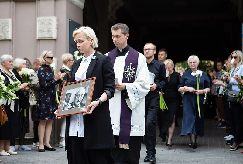 Aktorius Gediminas Girdvainis išlydėtas į paskutiniąją kelionę/ Irmanto Gelūno „ŽMONĖS Foto“ nuotr.