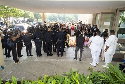 George'o Floydo laidotuvės Hjustone/Vida Press nuotr.