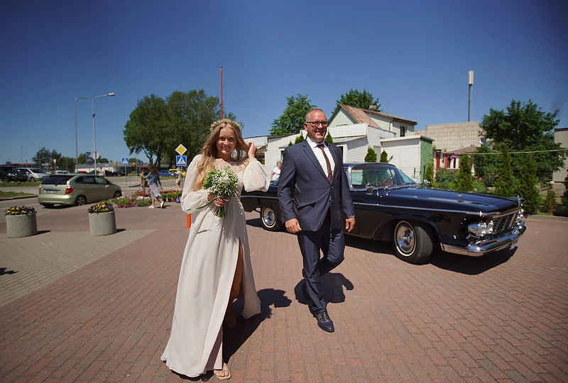 B.Maslausko ir G.Petreikytės vestuvių akimirka / Asmeninio albumo nuotr.