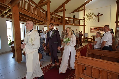 B.Maslausko ir G.Petreikytės vestuvių akimirka / Asmeninio albumo nuotr.