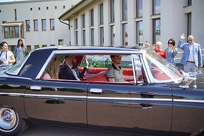 B.Maslausko ir G.Petreikytės vestuvių akimirka / Asmeninio albumo nuotr.