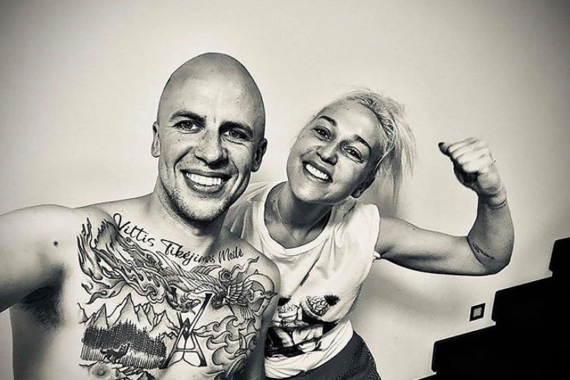 Indrė Stonkuvienė ir Vidas Bareikis / Asmeninio albumo nuotr.