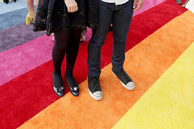 Zooey Deschanel ir Jacobas Pechenikas/ „Vida press“ nuotr.
