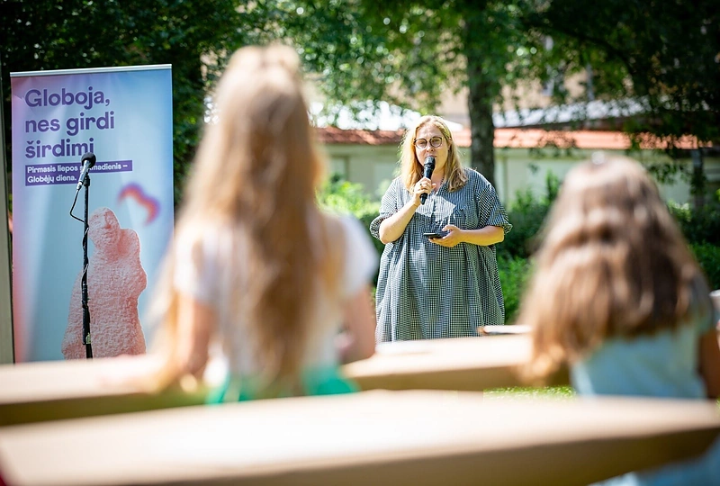 Globėjų dienos vaikų kūrybinės dirbtuvės Bernardinų sode/ Organizatorių nuotr.