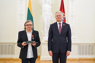 Arūnas Matelis ir Gitanas Nausėda / Roberto Dačkaus nuotr.