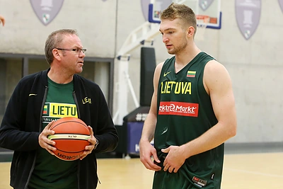 Linas Kunigėlis ir Domantas Sabonis / Teodoro Biliūno nuotr.