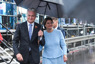 Prezidentas Gitanas Nausėda ir Diana Nausėdienė / Roberto Dačkaus nuotr.