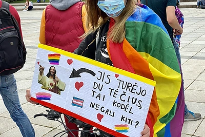 LGBT eitynės už lygybę Vilniuje / BNS nuotr.