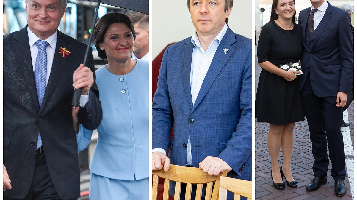Gitanas ir Diana Nausėdos, Ramūnas Karbauskis, Austėja ir Gabrielius Landsbergiai / R.Dačkaus ir „ŽMONĖS Foto“ nuotr.