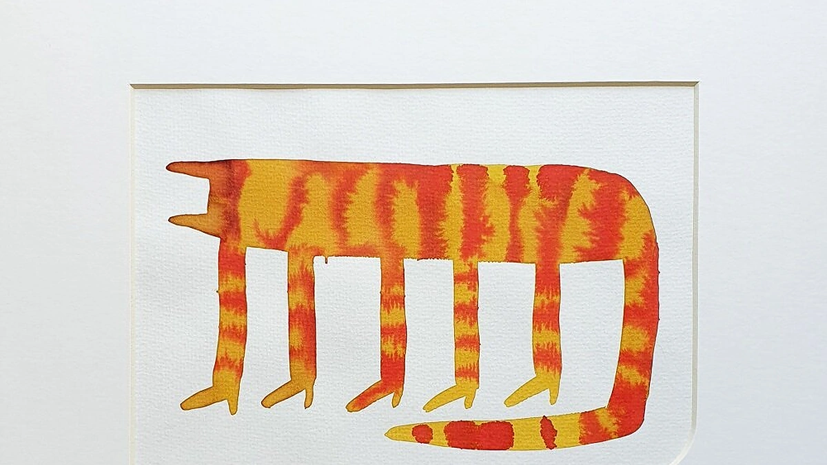 Parodos „Būsenų kontūrai“ eksponatas