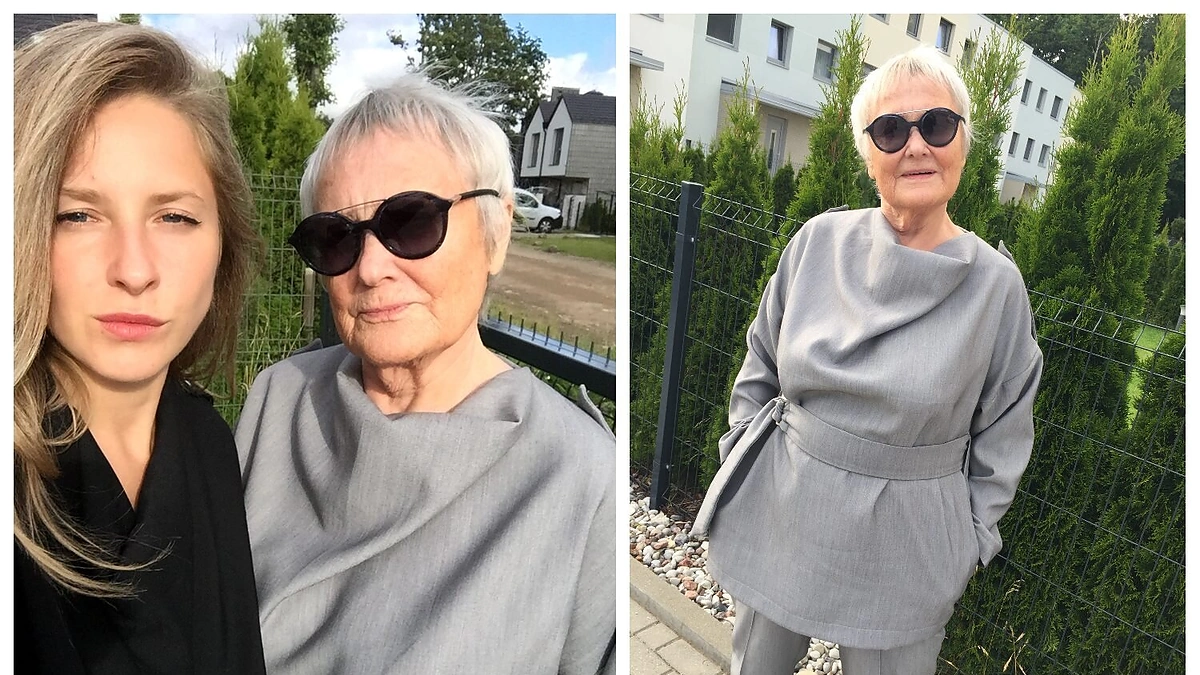 Kastė Svilaitė su močiute Rūta / Asmeninio archyvo nuotr.