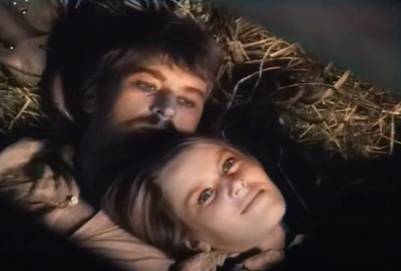 Aktorius Vytautas Tomkus su aktore Vaiva Mainelyte filme „Tadas Blinda“