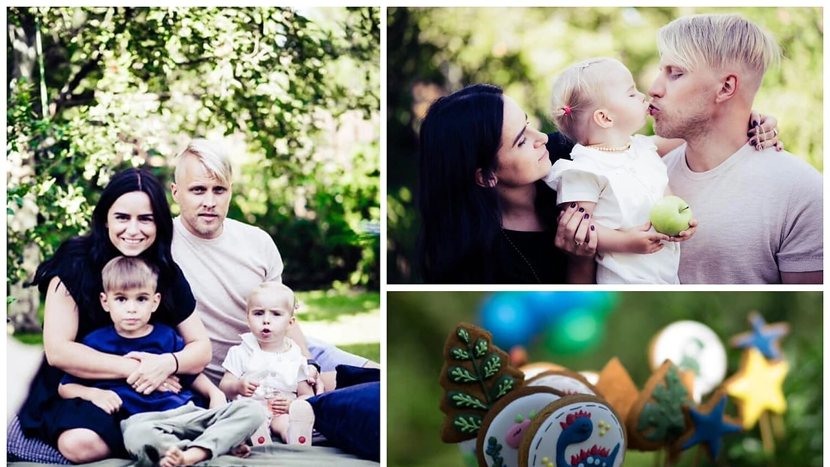 Šokėja Justina Žemaitytė-Gaučienė su vyru Tadu Gauču vaikams surengė gimtadienio šventę / „AmigosFoto“ (Virginijaus Staponkaus) nuotr.