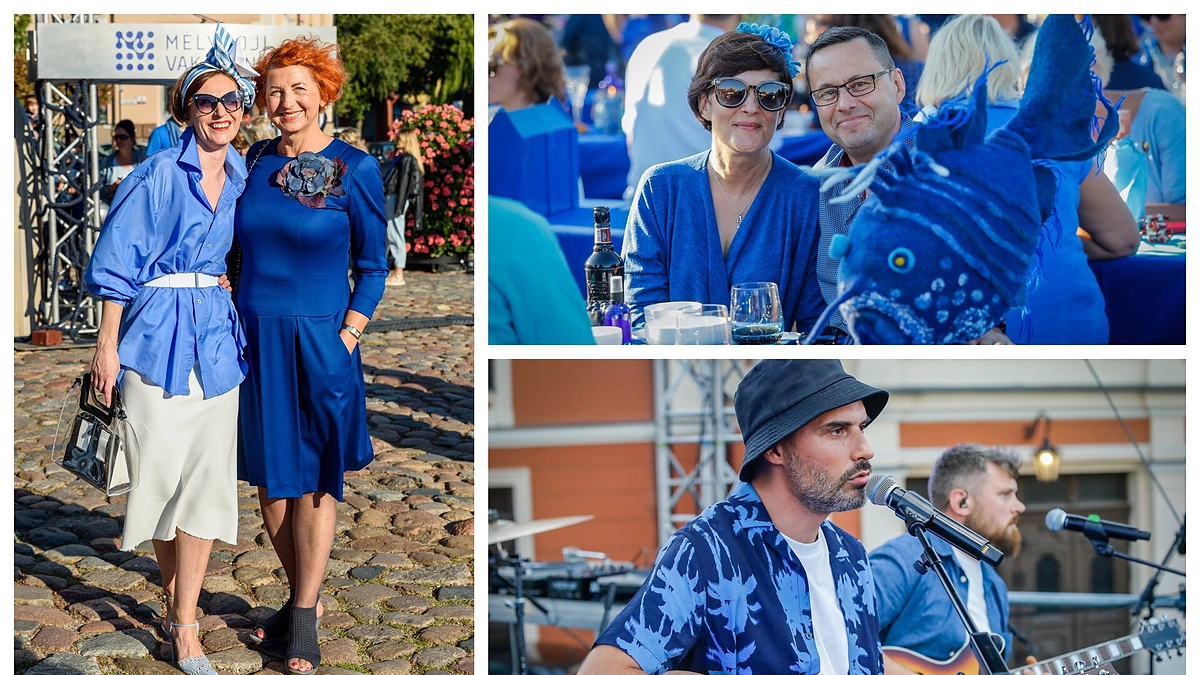 „Mėlynoji vakarienė“ Klaipėdoje/ Vytauto Petriko ir Algirdo Kubaičio nuotr.