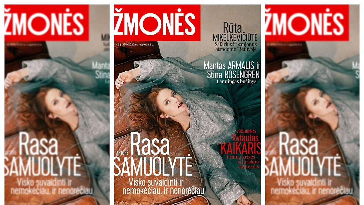 Rasa Samuolytė/ Žurnalo „Žmonės“ viršelis
