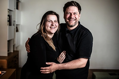 Dainius ir Svetlana Palivonai 25-ųjų santuokos metinių proga aplankė bičiulius / Monte Melli nuotr.
