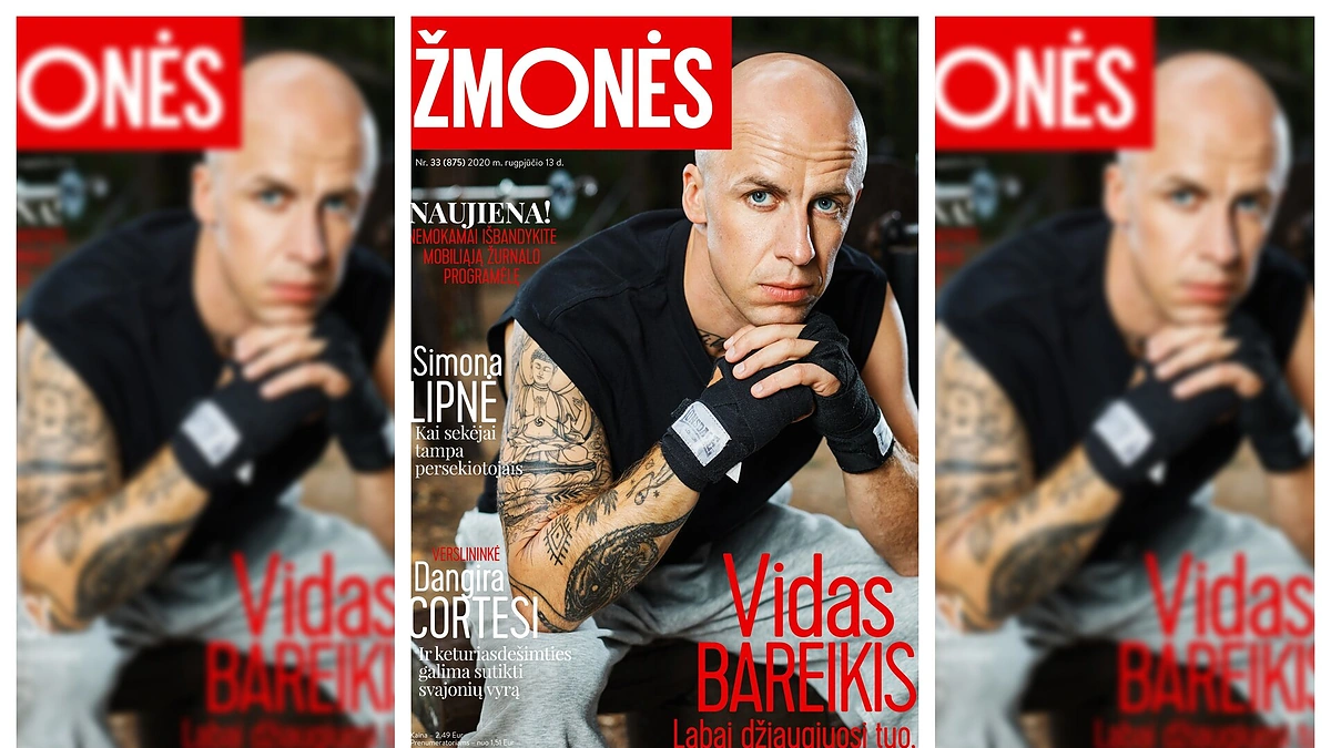 Vidas Bareikis/ Žurnalo „Žmonės“ viršelis