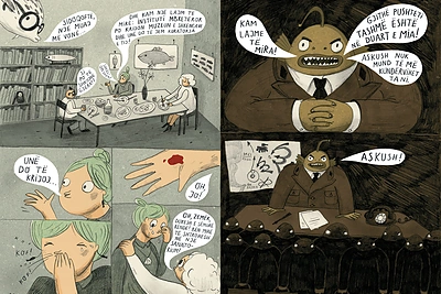 Komiksų knyga „Prieš srovę: žuvų draugės Sabihos Kasimati istorija“