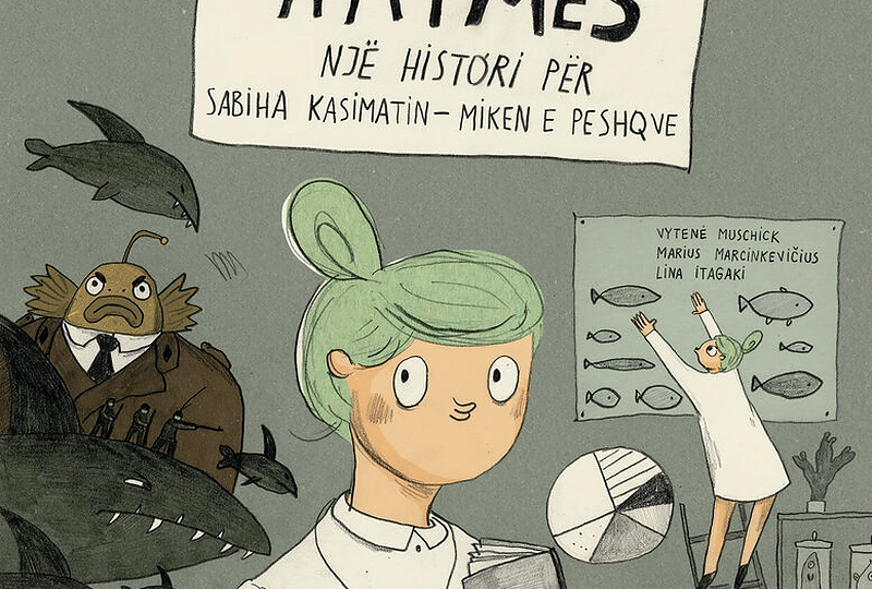 Komiksų knyga „Prieš srovę: žuvų draugės Sabihos Kasimati istorija“