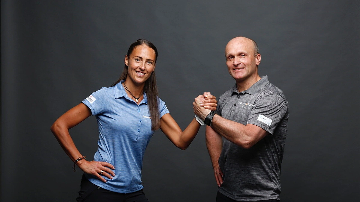 Trenerė Simona Pajaujienė pristato „Be Active“ programą „Impuls“ sveikatingumo klubuose Vilniuje.