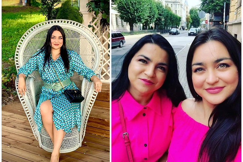 Monika Falcon su mama dainininke Giulija / Asmeninio albumo nuotr.