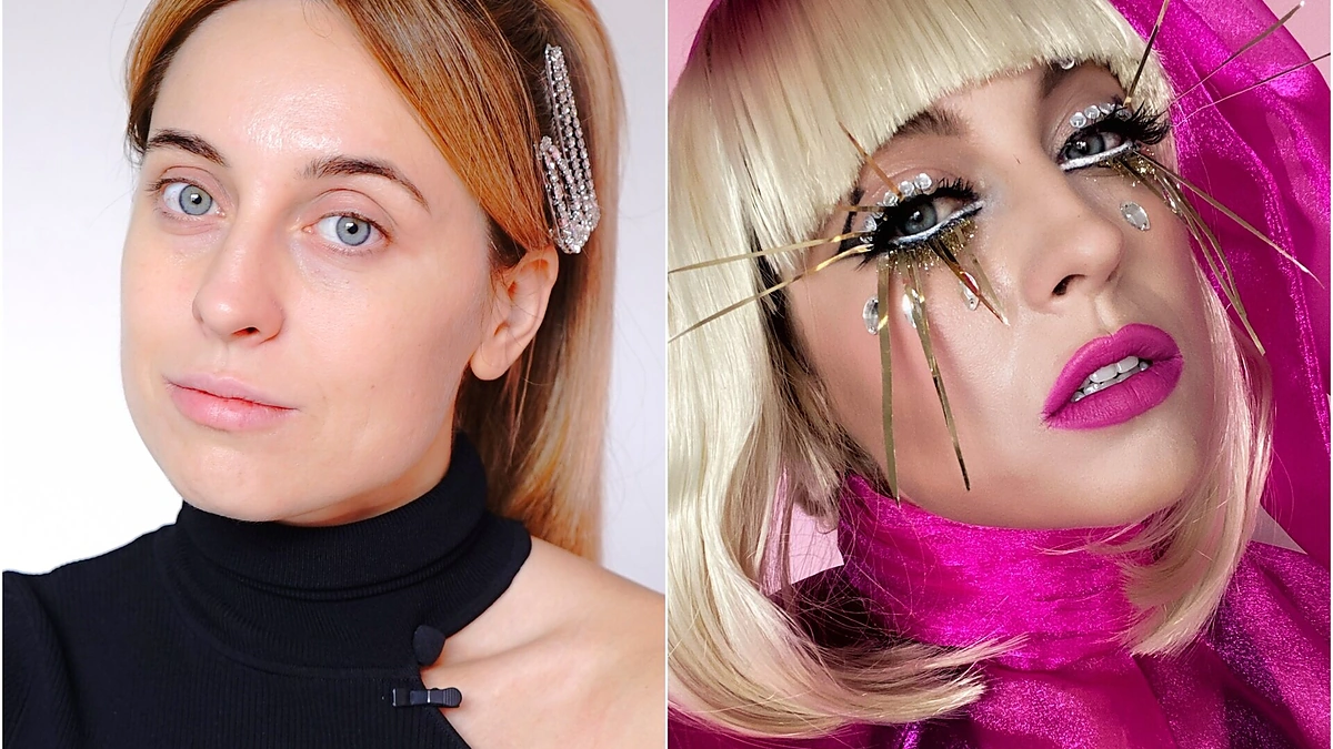 Olesia Žuravliova tranformavosi į Lady Gagą