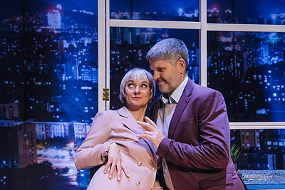 Spektaklio „Neplanuotas pasimatymas“ akimirka / Loretos Kondratės nuotr.