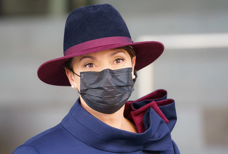 Brigitte Macron ir Dianos Nausėdienės apsilankymas MO muziejuje / Ryčio Šeškaičio nuotr.