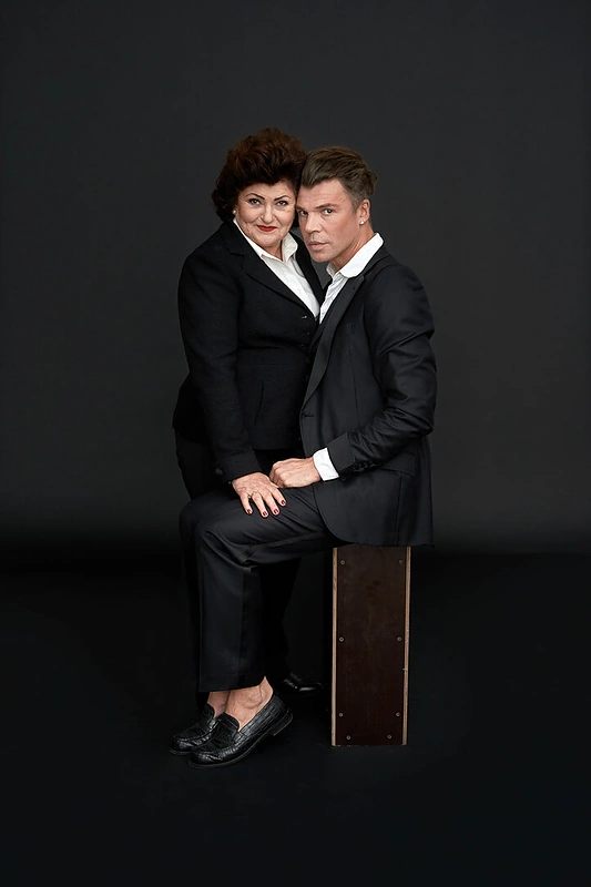 Juozas Statkevičius su mama Vanda Statkevičiene / Tomo Kaunecko nuotr.