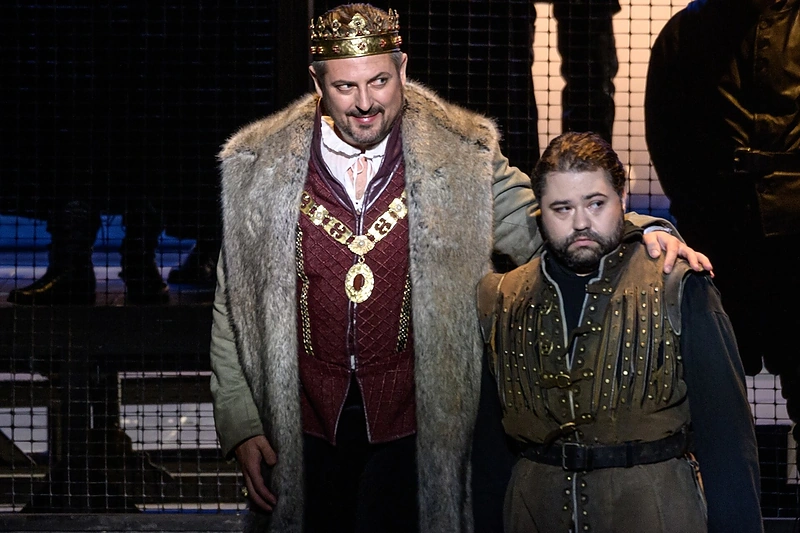 Tadas Girininkas ir Rafailas Karpis „Ana Bolena“ / Martyno Aleksos nuotr.